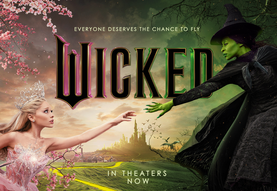 Official Wicked Poster with Ariana Grande-Butera (left) and Cynthia Erivo (right).