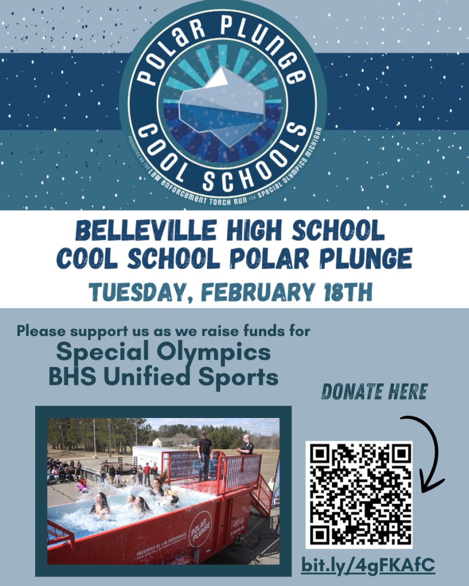 Scan this QRC to donate for the Polar Plunge. Last day to donate is February 15th. 