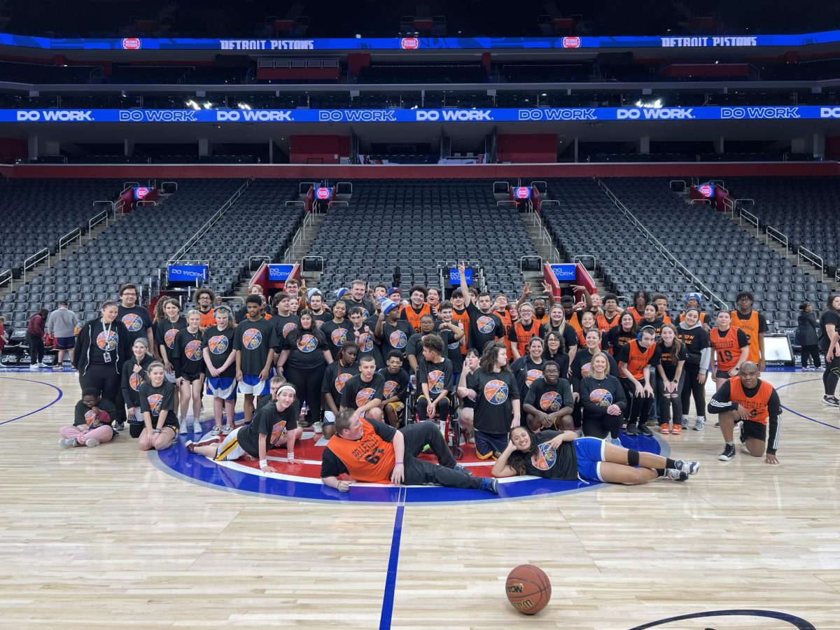 Belleville's Unified Tigers played at Little Caesar's Arena.