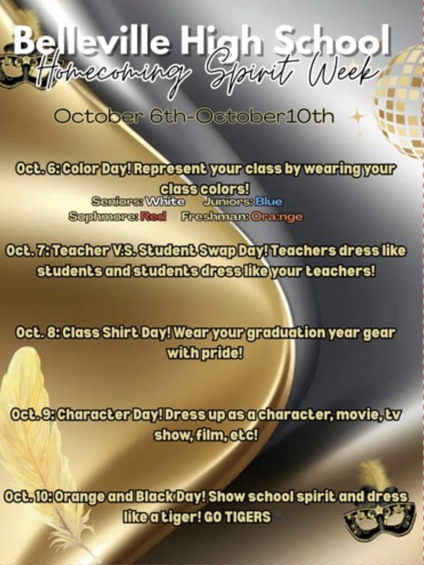 BHS Spirit Week themes.