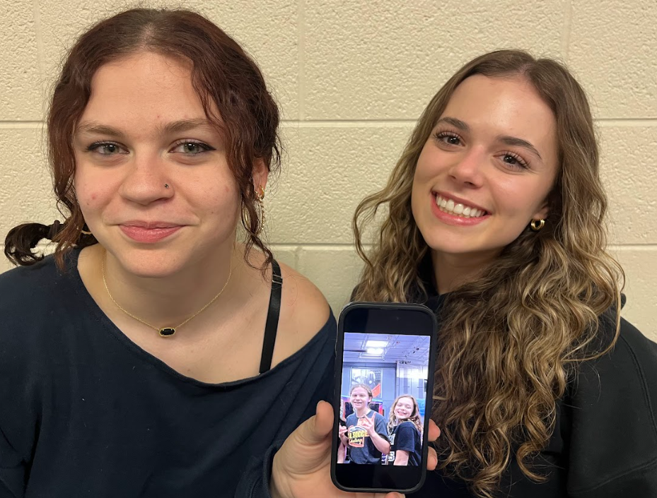 BHS seniors, Maggie Beach and Lynnette Khalaf, compare their middle school awkward stage to their current selves. 